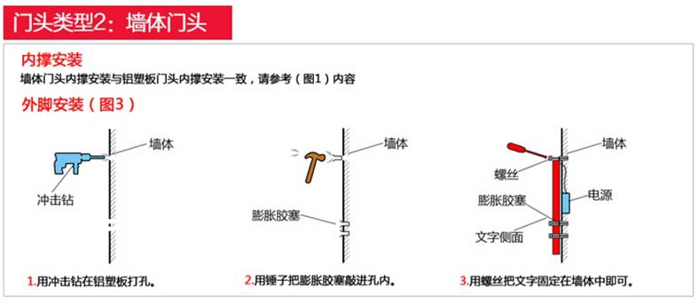 墙体门头要怎么安装发光字？手把手图文教程教你